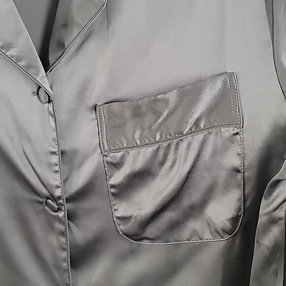 Bon Vivian Dreamer Feather Trim Sleeve Pajama TOP - Picture 5 of 9